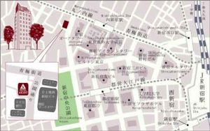 都内有数の繁華街でありながら随所に歴史的な旧跡もある新宿